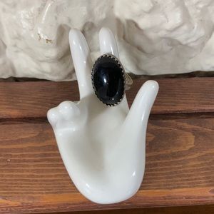 Onyx and Silver ring